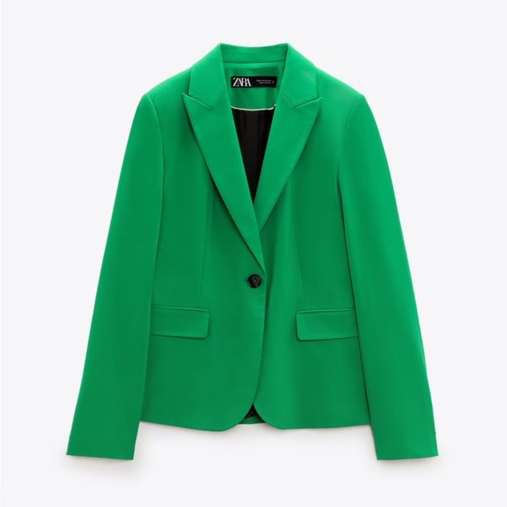 Zara Set - Green Blazer & Ankle Pants - Picture 13 of 17